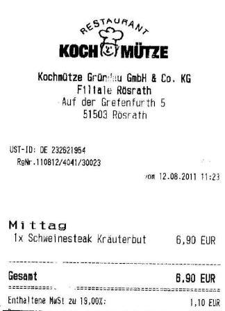 netn Hffner Kochmtze Restaurant